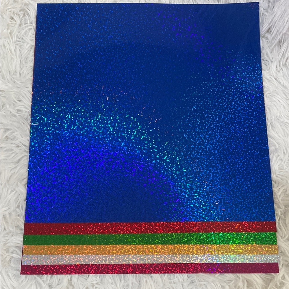 Iron On Circut Vinyl Holographic 6 piece